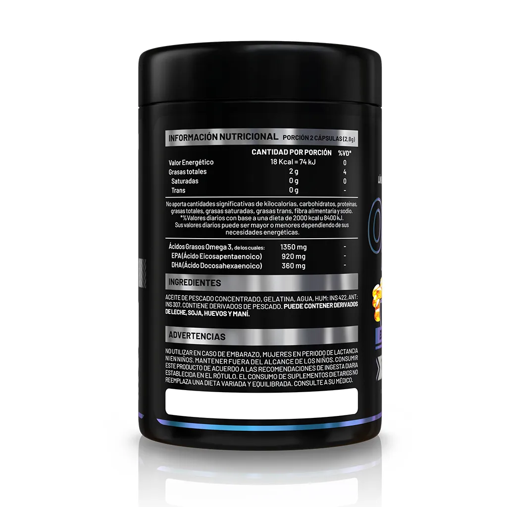 Tabla nutricional Omega 3 Epa & Dha Gentech | GenTech AFA