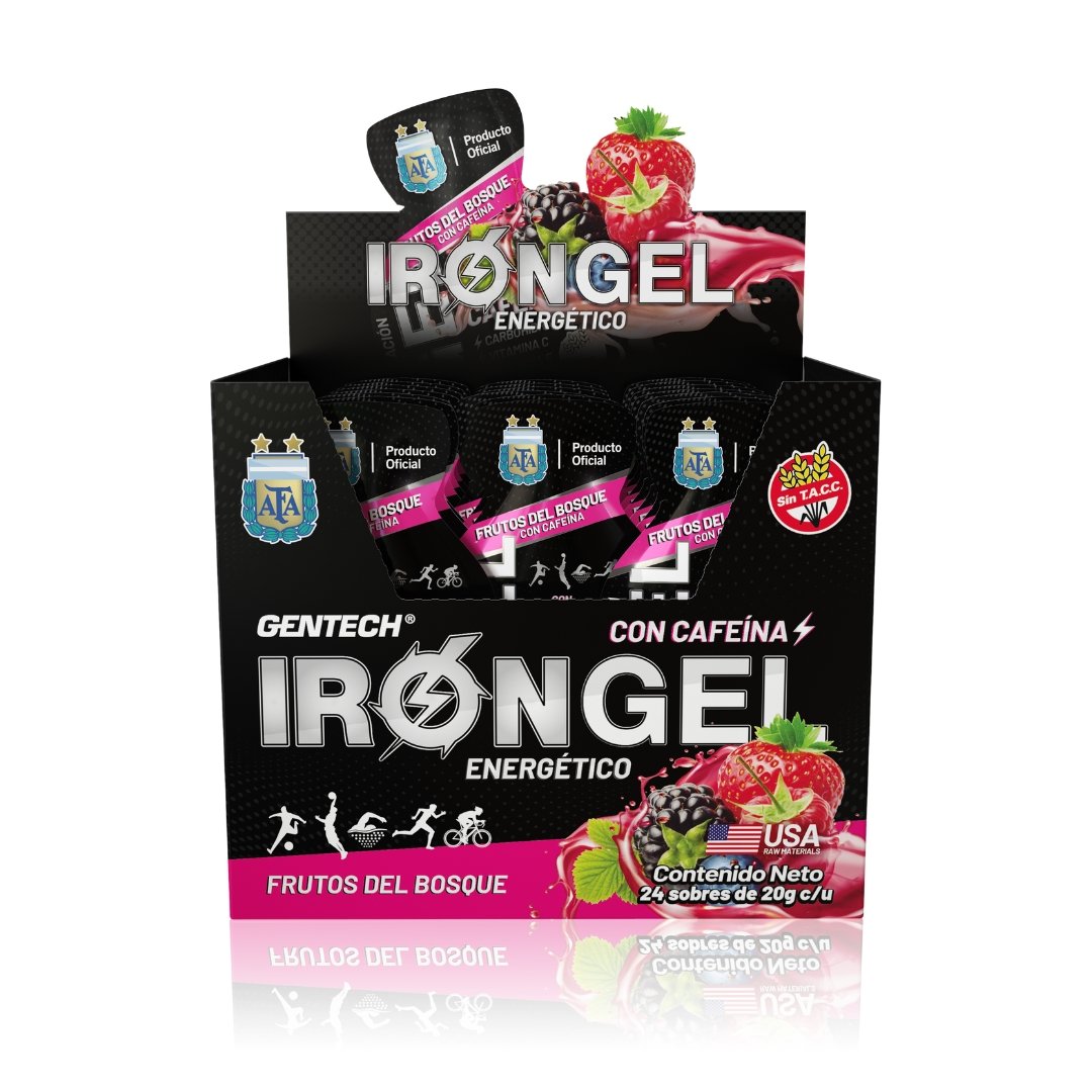 IRON GEL CON CAFEINA - SOBRE FRUTOS ROJOS - Imagen 2