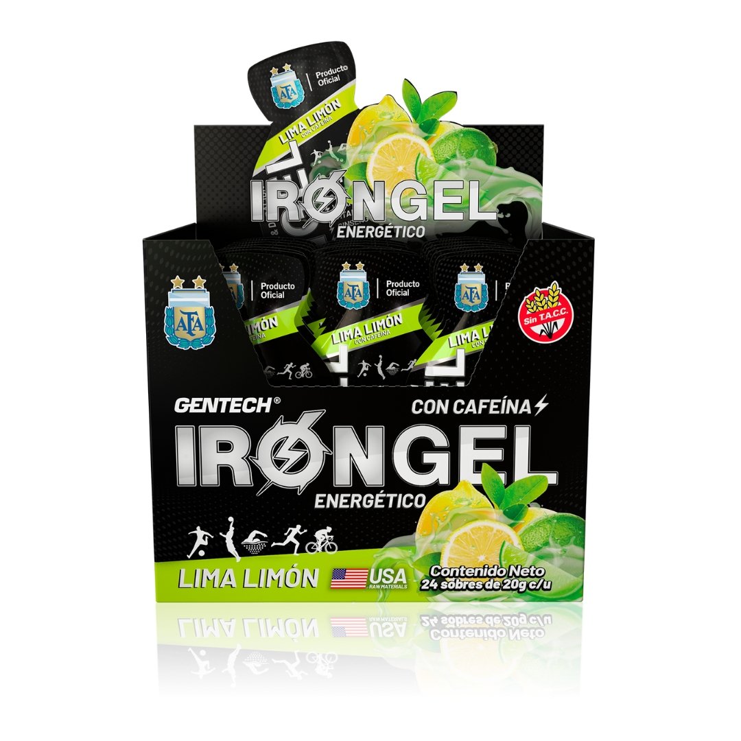 IRON GEL CON CAFEINA - SOBRE LIMA LIMON - Imagen 2