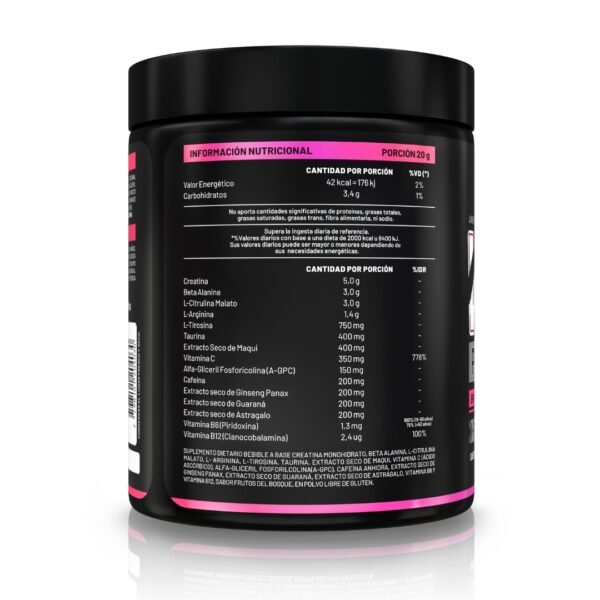 PRE-WORKOUT WILD RED BERRIES - Imagen 2